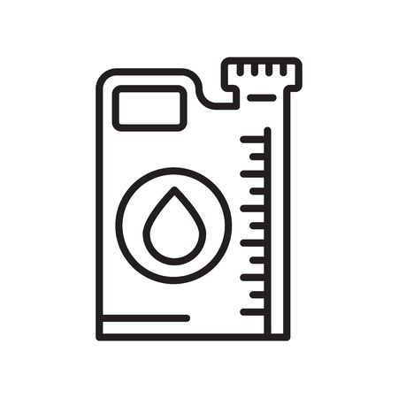 Oil icon vector isolated on white background for your web and mobile app design, Oil logo conceptのイラスト素材