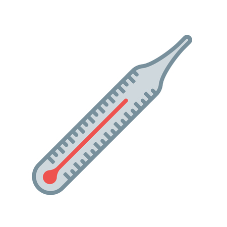 Thermometer icon vector isolated on white background for your web and mobile app design, Thermometer logo conceptのイラスト素材
