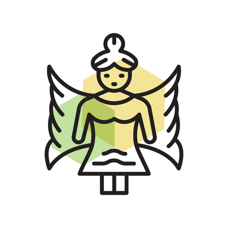 Fairy icon vector isolated on white background for your web and mobile app design, Fairy logo conceptのイラスト素材
