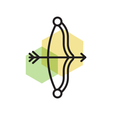 Arrow icon vector isolated on white background for your web and mobile app design, Arrow logo conceptのイラスト素材