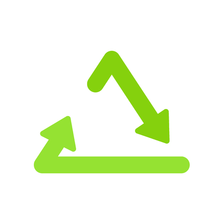 Recycle icon vector isolated on white background for your web and mobile app design, Recycle logo conceptのイラスト素材