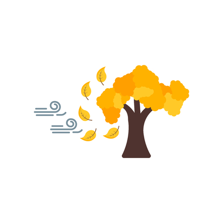 Autumn icon vector isolated on white background for your web and mobile app design, Autumn logo conceptのイラスト素材