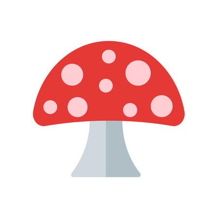 Mushroom icon vector isolated on white background for your web and mobile app design, Mushroom logo conceptのイラスト素材