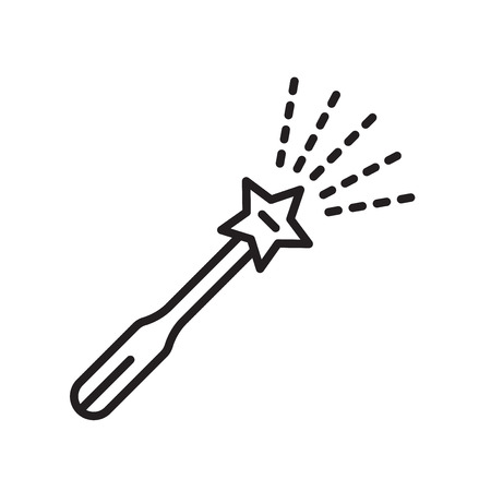 Magic icon vector isolated on white background for your web and mobile app design, Magic logo conceptのイラスト素材