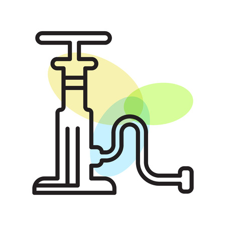 Air pump icon vector isolated on white background for your web and mobile app design, Air pump logo conceptのイラスト素材