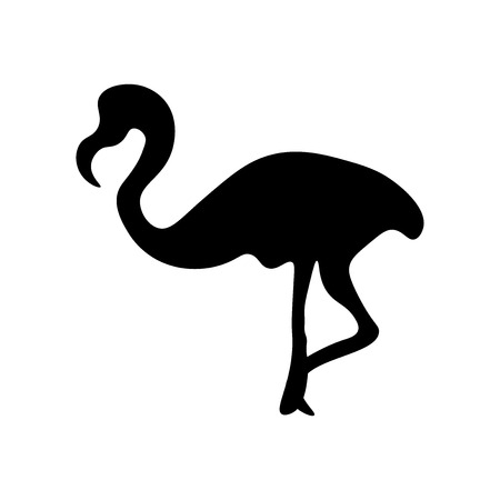 Flamingo icon vector isolated on white background for your web and mobile app design, Flamingo logo conceptのイラスト素材