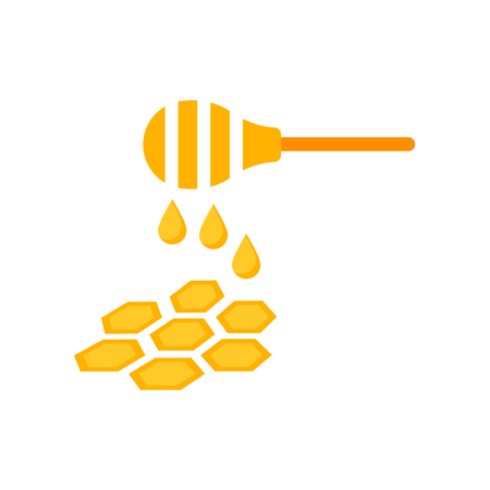 Honey icon vector isolated on white background for your web and mobile app design, Honey logo conceptのイラスト素材