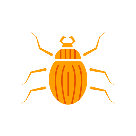 Beetle icon vector isolated on white background for your web and mobile app design, Beetle logo conceptのイラスト素材