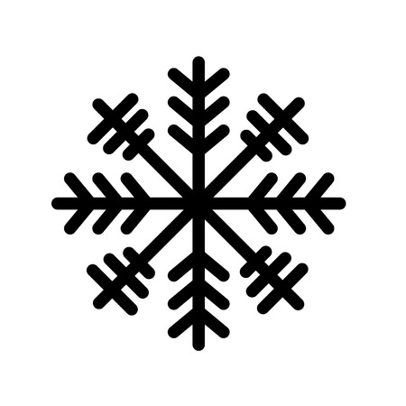 Big Snowflake icon vector isolated on white background for your web and mobile app design, Big Snowflake logo conceptのイラスト素材