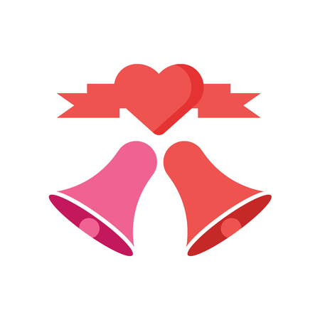 Wedding bells icon vector isolated on white background for your web and mobile app design, Wedding bells logo conceptのイラスト素材