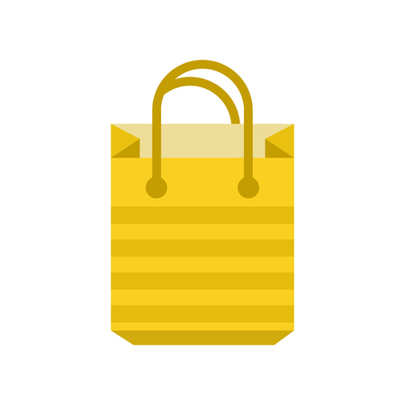 Shopping bag icon vector isolated on white background for your web and mobile app designのイラスト素材