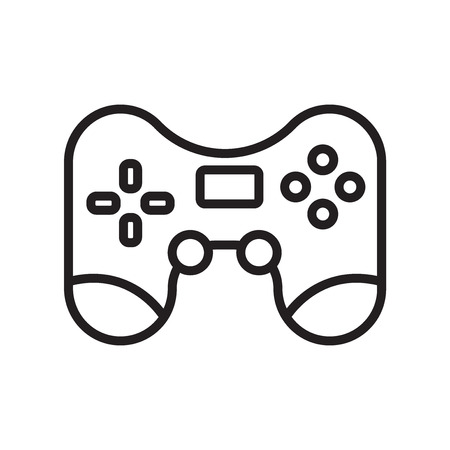Game console icon vector isolated on white background for your web and mobile app design, Game console logo conceptのイラスト素材