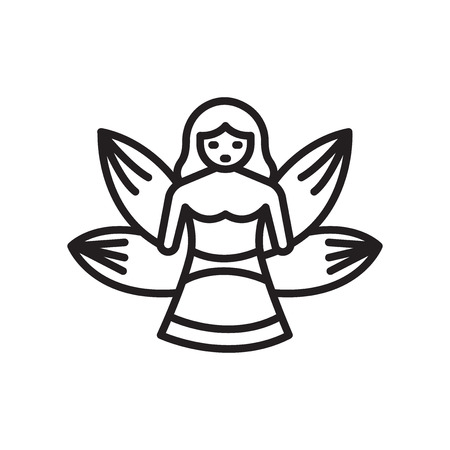 Fairy icon vector isolated on white background for your web and mobile app design, Fairy logo conceptのイラスト素材