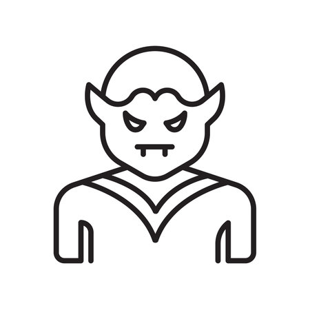 Vampire icon vector isolated on white background for your web and mobile app designのイラスト素材