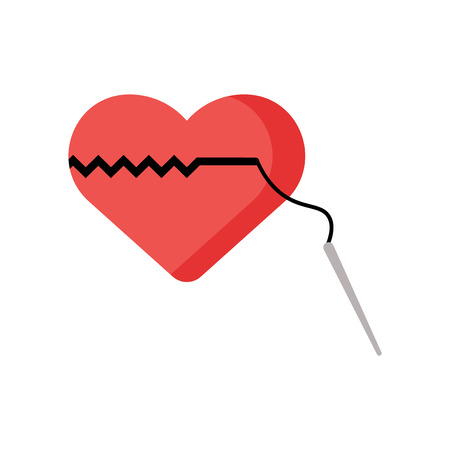 Heart icon vector isolated on white background for your web and mobile app design, Heart logo conceptのイラスト素材
