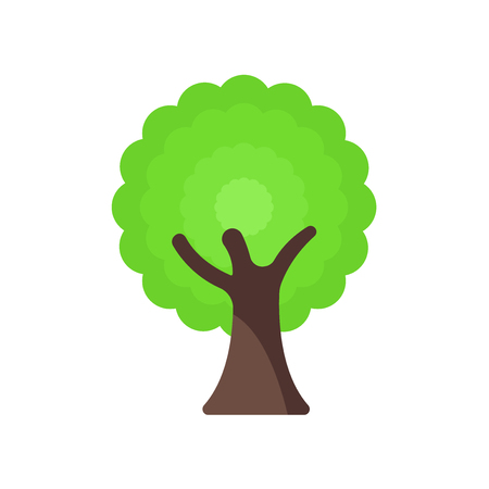 Tree icon vector isolated on white background for your web and mobile app design, Tree logo conceptのイラスト素材