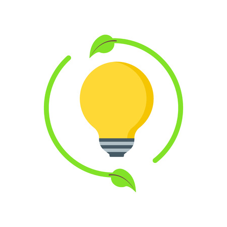Renewable energy icon vector isolated on white background for your web and mobile app design, Renewable energy logo conceptのイラスト素材