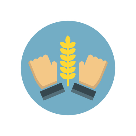 Peace icon vector isolated on white background for your web and mobile app designのイラスト素材