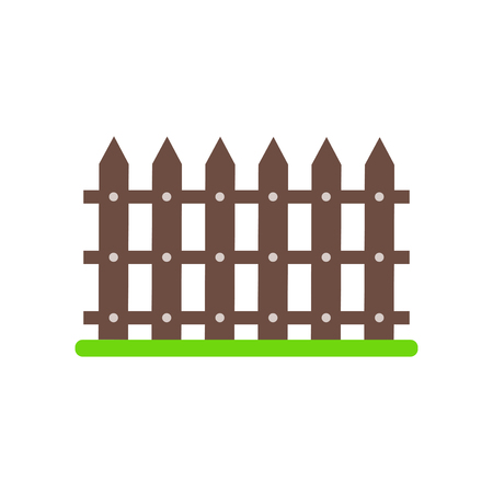 Fence icon vector isolated on white background for your web and mobile app designのイラスト素材