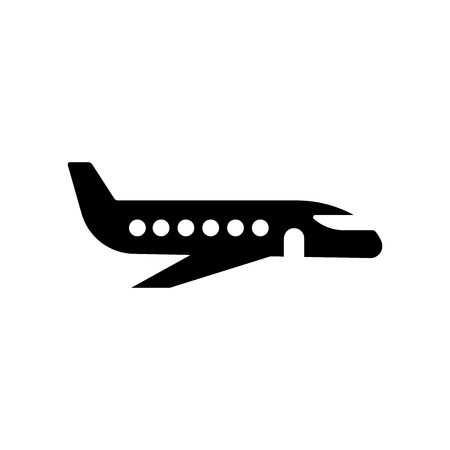 Flying aeroplane top view icon vector isolated on white background for your web and mobile app designのイラスト素材