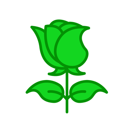 Rose icon vector isolated on white background for your web and mobile app designのイラスト素材