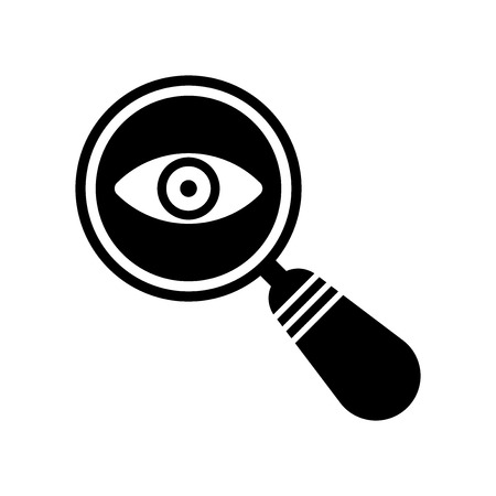 Detective search icon vector isolated on white background for your web and mobile app designのイラスト素材