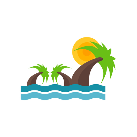 Island icon vector isolated on white background for your web and mobile app designのイラスト素材