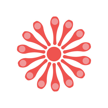 Flower icon vector isolated on white background for your web and mobile app designのイラスト素材