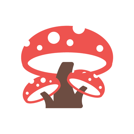 Mushroom icon vector isolated on white background for your web and mobile app designのイラスト素材