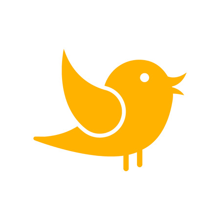 Bird icon vector isolated on white background for your web and mobile app designのイラスト素材