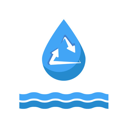 Water icon vector isolated on white background for your web and mobile app designのイラスト素材