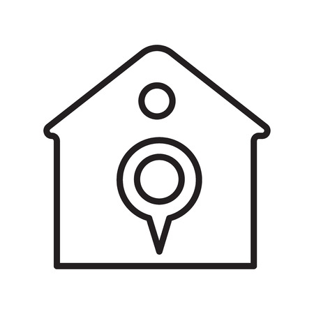 House icon vector isolated on white background for your web and mobile app designのイラスト素材