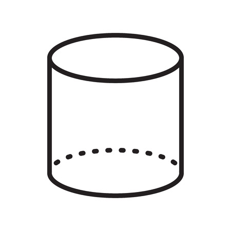 Cylinder icon vector isolated on white background for your web and mobile app designのイラスト素材