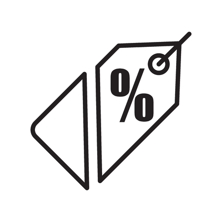 Discount icon vector isolated on white background for your web and mobile app designのイラスト素材