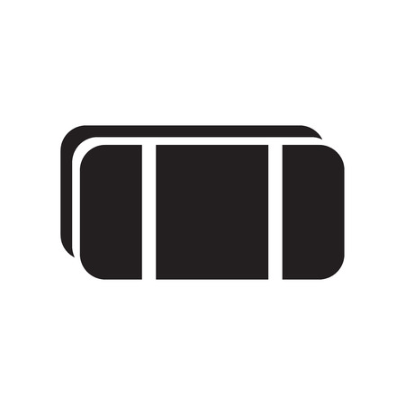 Erase icon vector isolated on white background for your web and mobile app designのイラスト素材