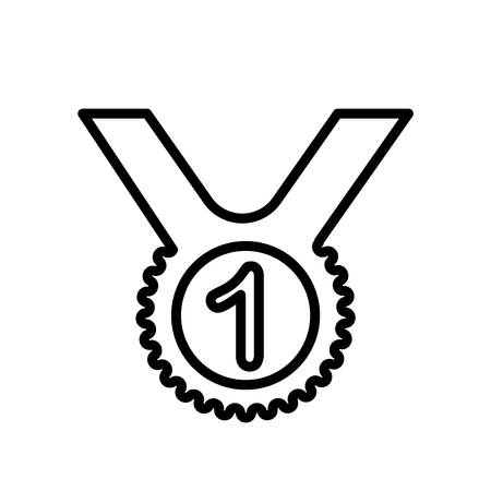 Medal icon vector isolated on white background for your web and mobile app designのイラスト素材