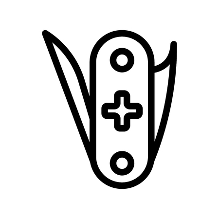 Jackknife icon vector isolated on white background for your web and mobile app designのイラスト素材