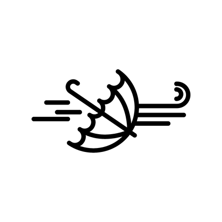 Wind icon vector isolated on white background for your web and mobile app designのイラスト素材