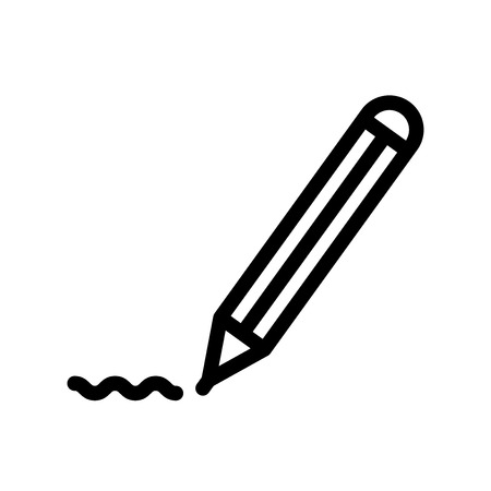 Pen icon vector isolated on white background for your web and mobile app designのイラスト素材