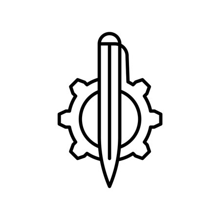 Settings icon vector isolated on white background for your web and mobile app designのイラスト素材