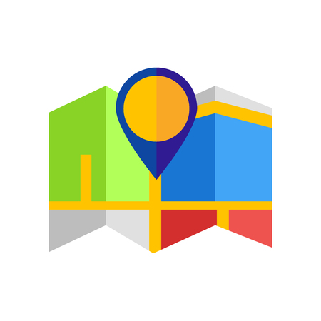 Map icon vector isolated on white background for your web and mobile app designのイラスト素材