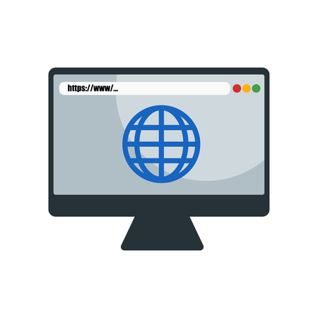 Browser icon isolated on white background for your web and mobile app designのイラスト素材