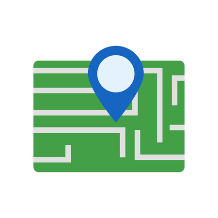Map icon isolated on white background for your web and mobile app designのイラスト素材
