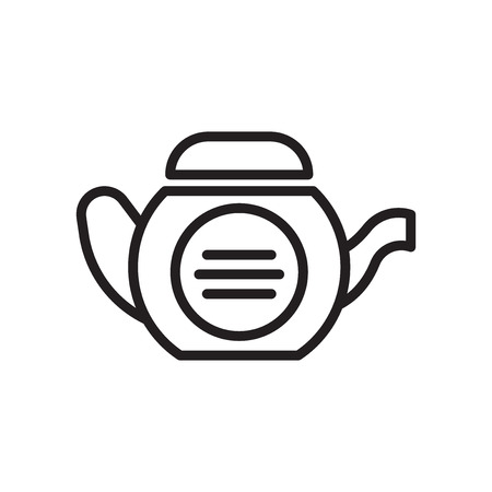 Teapot icon isolated on white background for your web and mobile app designのイラスト素材