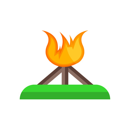 Bonfire icon isolated on white background for your web and mobile app designのイラスト素材