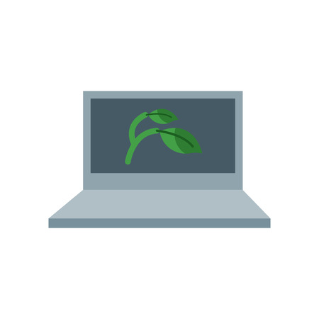 Laptop icon isolated on white background for your web and mobile app designのイラスト素材