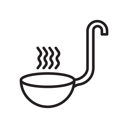 Ladle icon isolated on white background for your web and mobile app designのイラスト素材
