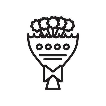Bouquet icon isolated on white background for your web and mobile app designのイラスト素材