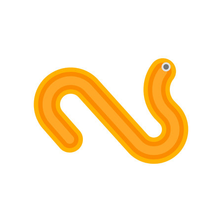 Worm icon vector isolated on white background for your web and mobile app design, Worm logo concept