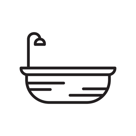 Bowl icon isolated on white background for your web and mobile app designのイラスト素材